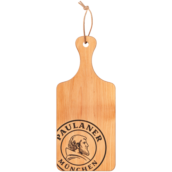 Paulaner Snack board with leather strap