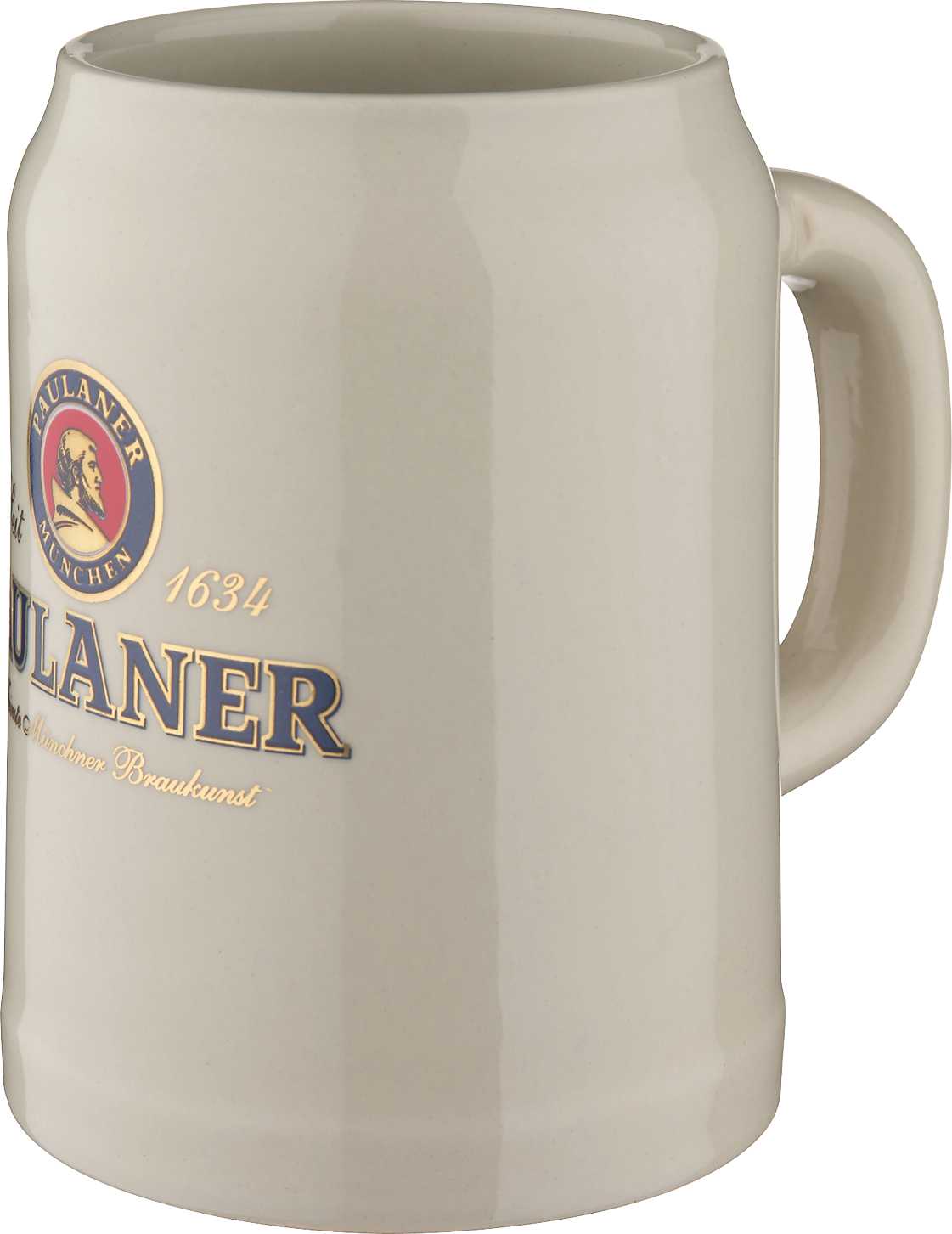 Paulaner XL 1 Liter Ceramic Stoneware Mug 